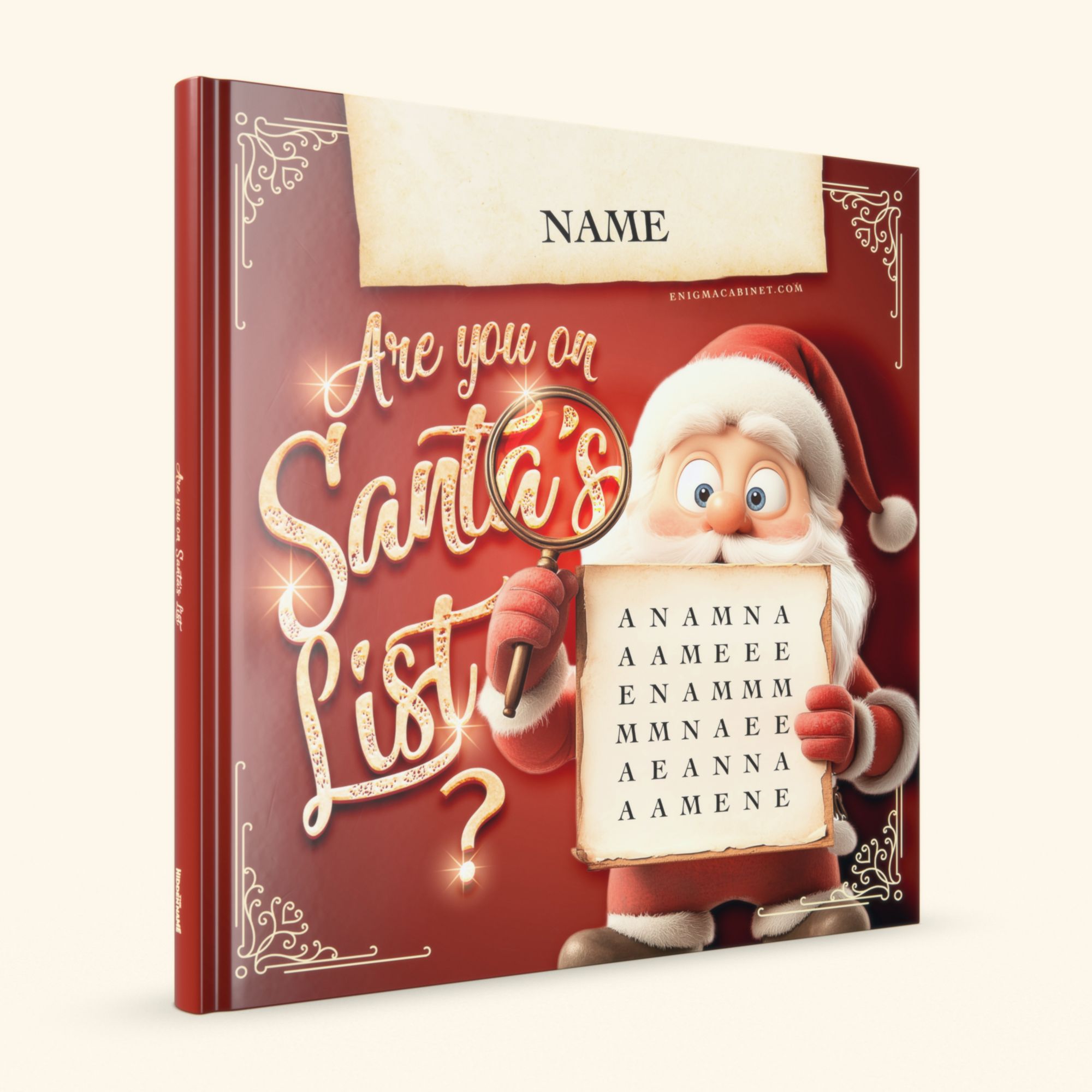Personalized puzzle book: Santa's List